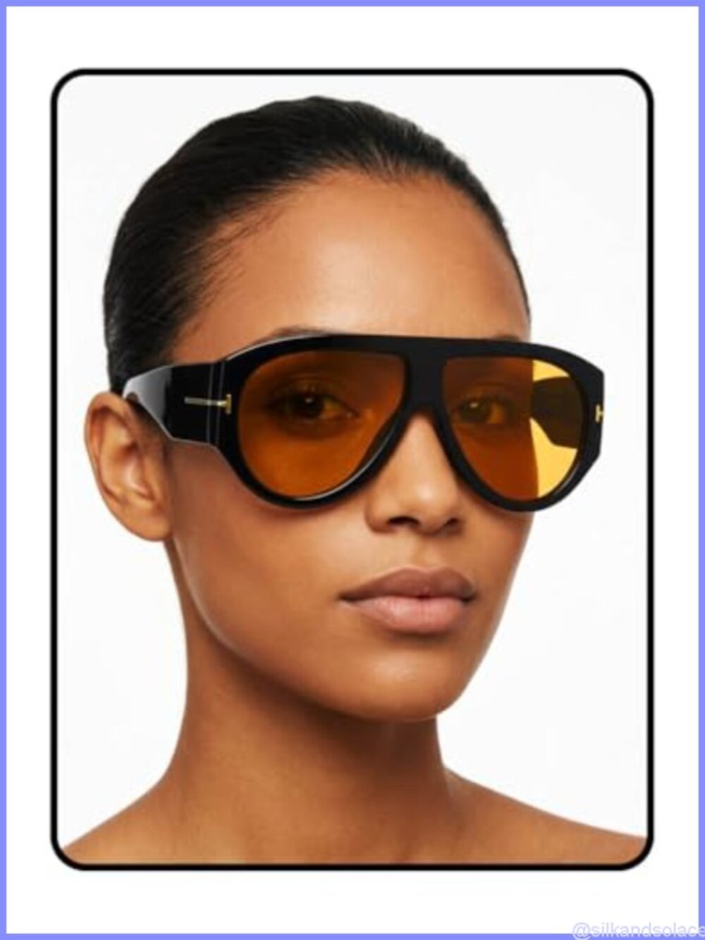 Oversized Retro Aviator Square Sunglasses UV Protection